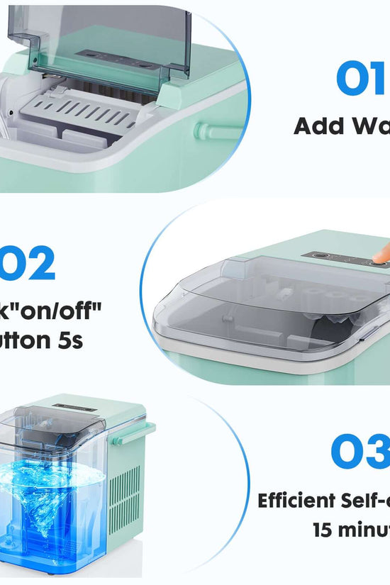 Portable Ice Maker $291.09 Dana Fashion Attribute: Black Dana's Kitchen SpecificationsLength * Width * Height: 10.00 x 14.00 x 12.00 inches (Package): 10.00 x 14.00 x 12.00 inchesWeight: 18.00 lbsProduct Code: ZHUMI-EAM-IM001-PP-BK Specifications:Black De