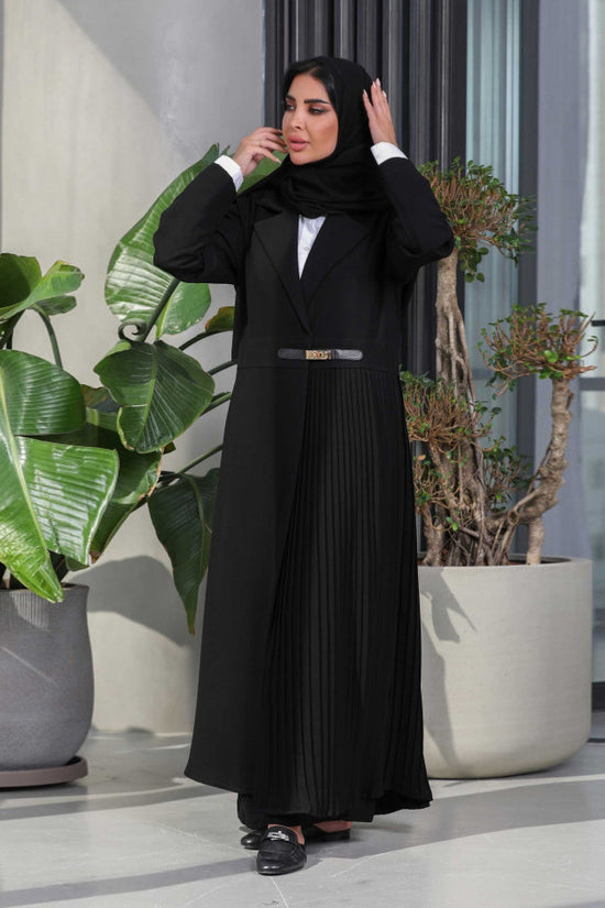 Cardigan Robe Pleated Pleated Coat Muslim Arab Clothing