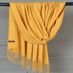Women's Cashmere Warm Red Annual Meeting Scarf - DanaFashionstore