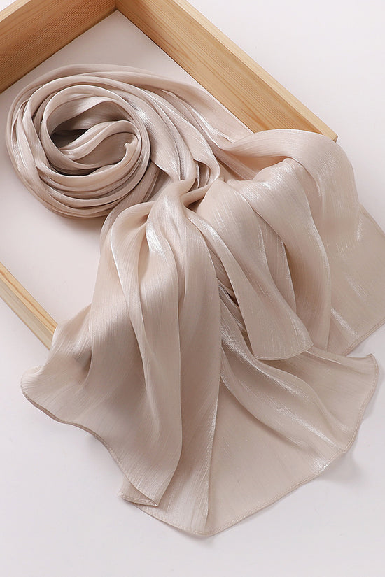 Breathable Cool Island Satin Smooth Silk Toe Scarf