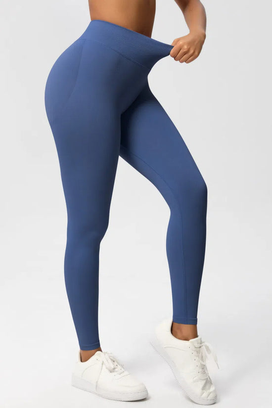 Sexy High Elastic Women's Solid Tights High Waist Workout Yoga Leggings, Scrunch Butt Lifting Elastic Pants, Tummy Control Butt Lifting Workout Yoga Athletic Pants - Dana Fashion