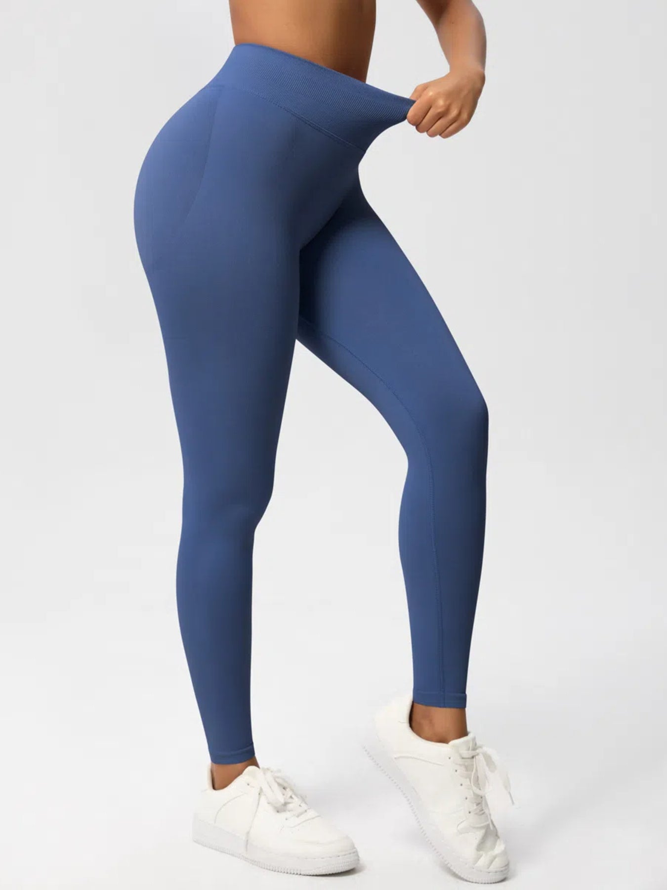 Sexy High Elastic Women's Solid Tights High Waist Workout Yoga Leggings, Scrunch Butt Lifting Elastic Pants, Tummy Control Butt Lifting Workout Yoga Athletic Pants - Dana Fashion