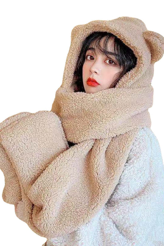 Ears Animal Hat Gloves Scarf