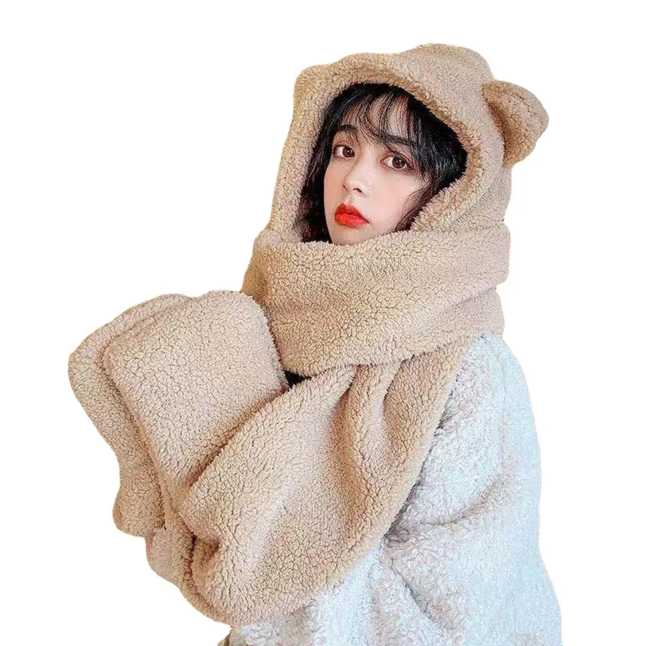 Ears Animal Hat Gloves Scarf - DanaFashionstore