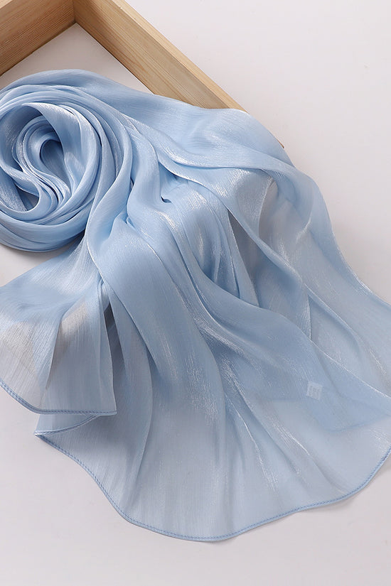 Breathable Cool Island Satin Smooth Silk Toe Scarf