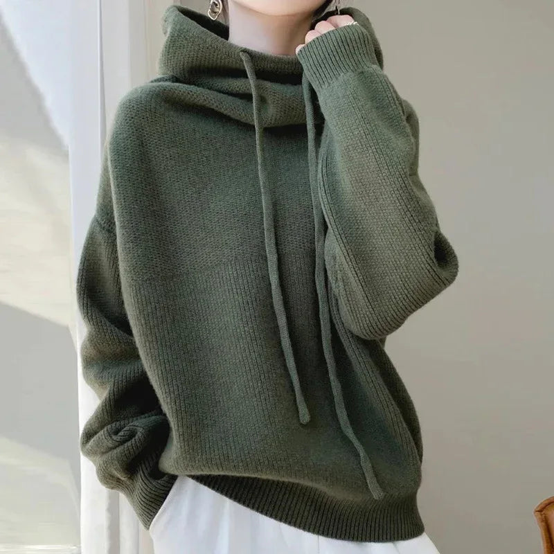 Women's Sweater Thicken Lazy Style All-match Long-sleeved Autumn Winter Warm Casual Sweater For Women - DanaFashionstore