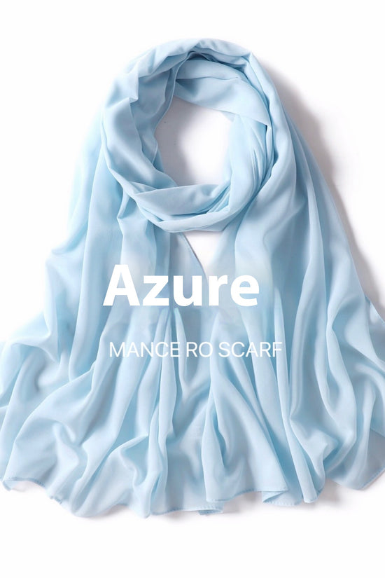 Pure Color Pearl Chiffon Scarf Headcloth Veil Chiffon Scarf