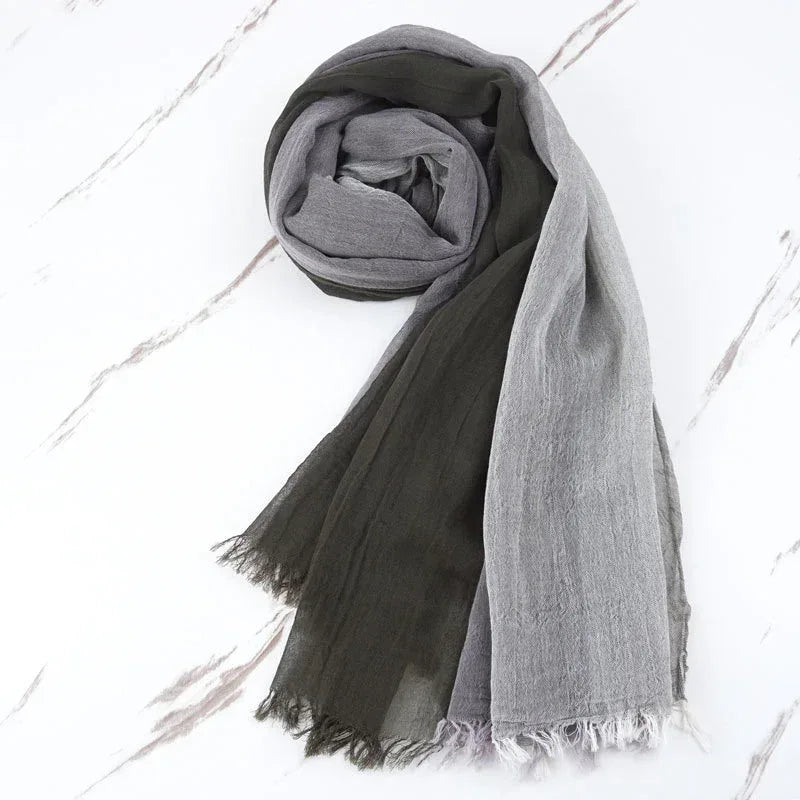 Autumn And Winter Leisure Style Simple Pure Cotton Scarf - DanaFashionstore