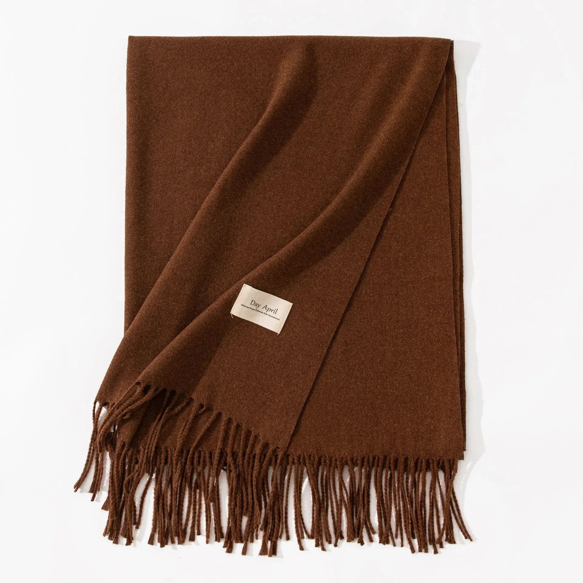 Pure Color Artificial Cashmere Scarf Women's Winter High-grade Shawl - DanaFashionstore