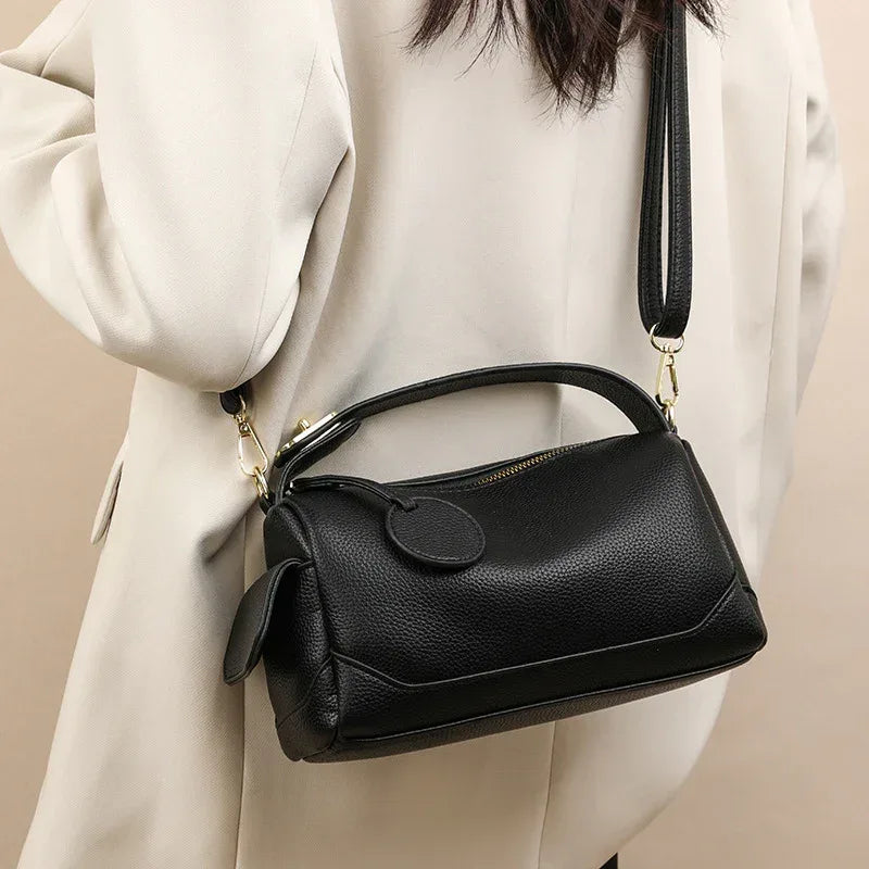 Crossbody Soft Leather Large Capacity Pillow Bag Women's Portable Shoulder Bag - DanaFashionstore