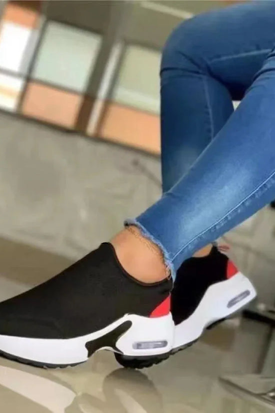 Women's Fashion Stretch Round Toe Knit Sneakers - DanaFashionstore