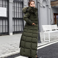 Slim-Fit Over-Knee Padded Cotton Coat 2026 - Long Winter Jacket - DanaFashionstore