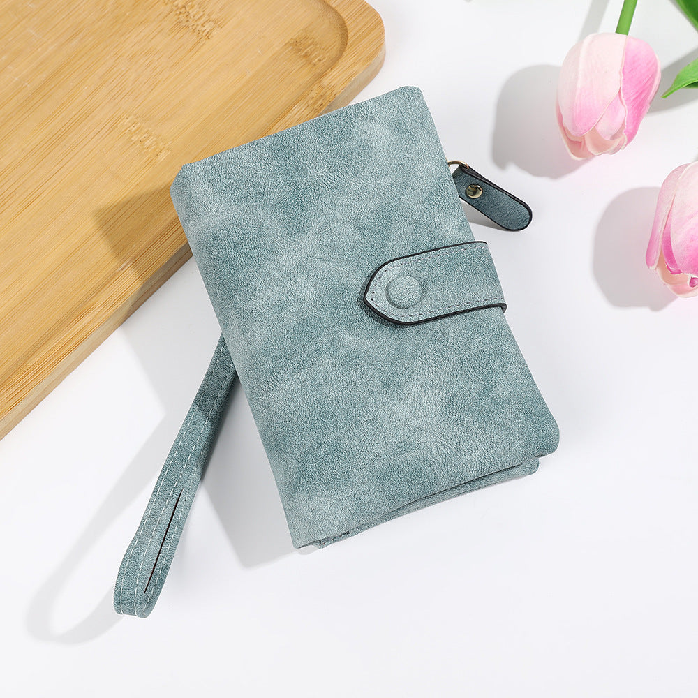 Short Korean Version PU Soft Leather Off Multi-slot Wallet And Coin Purse - Dana Fashion