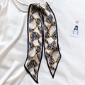 Narrow Long Strip Small Silk Scarf Women Fashion Leopard Pattern - DanaFashionstore