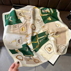 Fashionable Stylish Silk Scarf Artificial Silk Square All-matching - DanaFashionstore