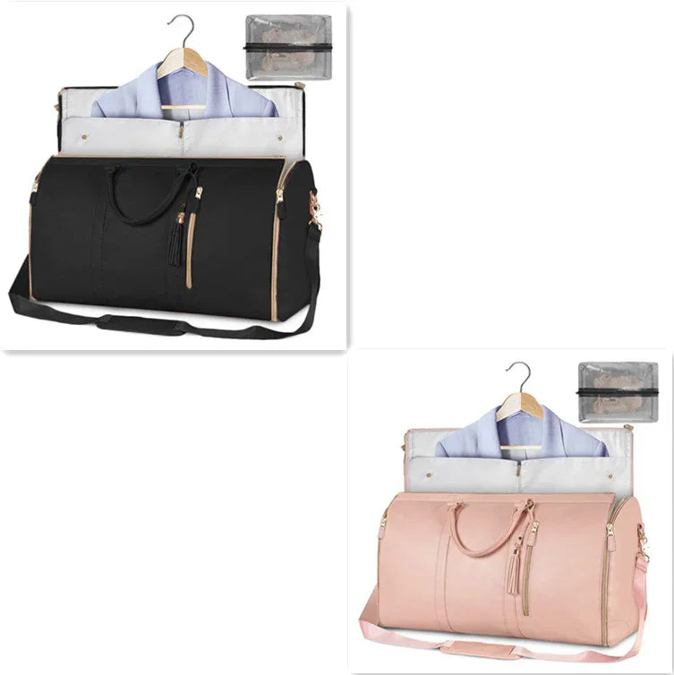 Large Capacity Travel Duffle Bag Women's Handbag Folding Suit Bag Waterproof Clothes Totes - DanaFashionstore