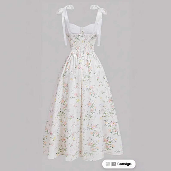 Women's Spring Clothing Elegant Low-cut Split Sling Dress $34.90 Dana Fashion Color: White Size: L Women's clothing Product information: Pattern: Printing Skirt type: suspender skirt Color: White Size: S,M,L,XL Style type: temperament commute Popular elem