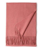 New Solid Color Wool Long Beard Warm Tassel Scarf Thick - DanaFashionstore