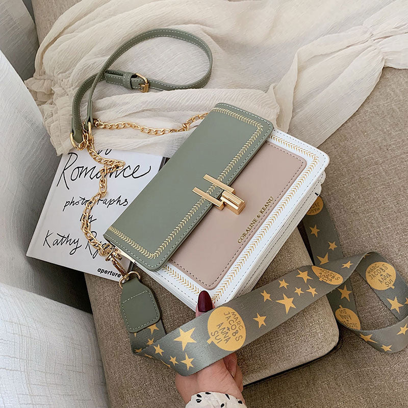 Niche Ins Internet Celebrity Women's Wide Strap Crossbody Bag - Dana Fashion