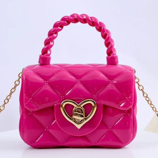 Plastic Transparent Jelly Mini Love Handbag - DanaFashionstore