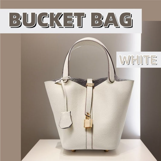 Basket Bag Palm Purple Blue Powder Yellow Ash Black White - Dana Fashion