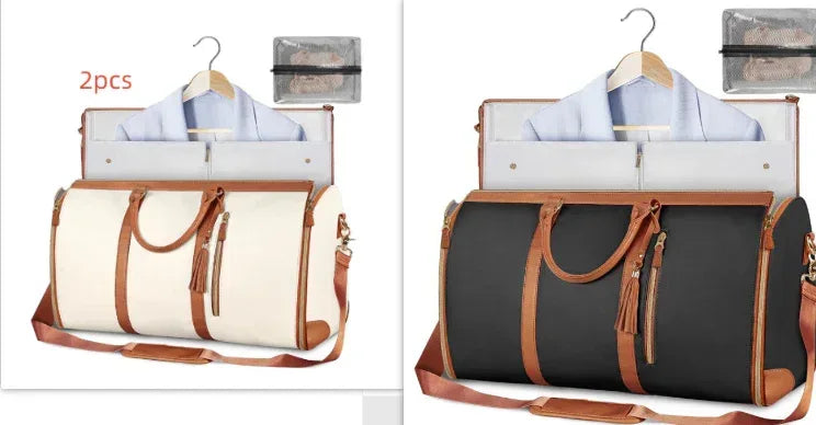 Large Capacity Travel Duffle Bag Women's Handbag Folding Suit Bag Waterproof Clothes Totes - DanaFashionstore