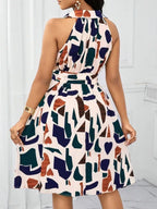 Casual Summer Vacation Dress Women 2026 - High Waist Flared Dress - DanaFashionstore