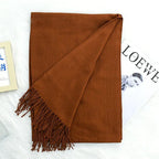 Annual Meeting Warm Cashmere Tassel Scarf - DanaFashionstore