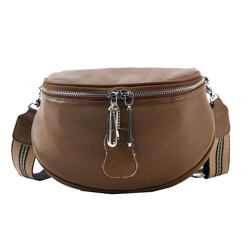 Genuine Leather Small Bag Women's Cowhide Simple Crossbody Bag - Dana Fashion