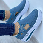 Flat Fly Knit Breathable Velcro Casual Mesh Shoes - DanaFashionstore