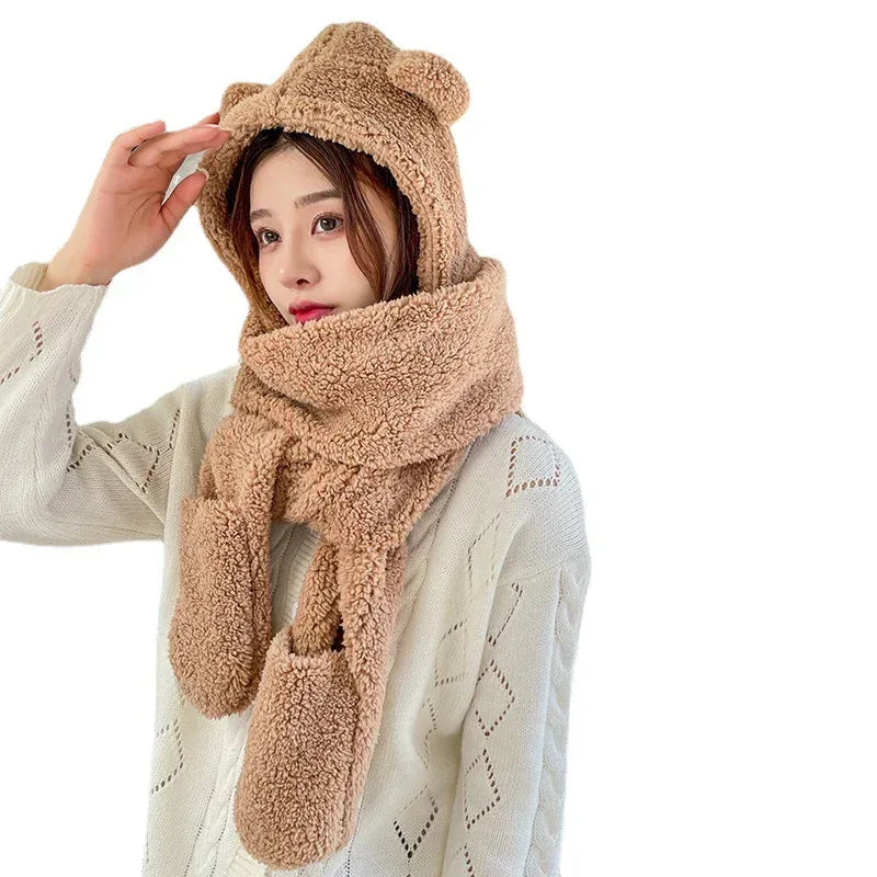 Ears Animal Hat Gloves Scarf - DanaFashionstore