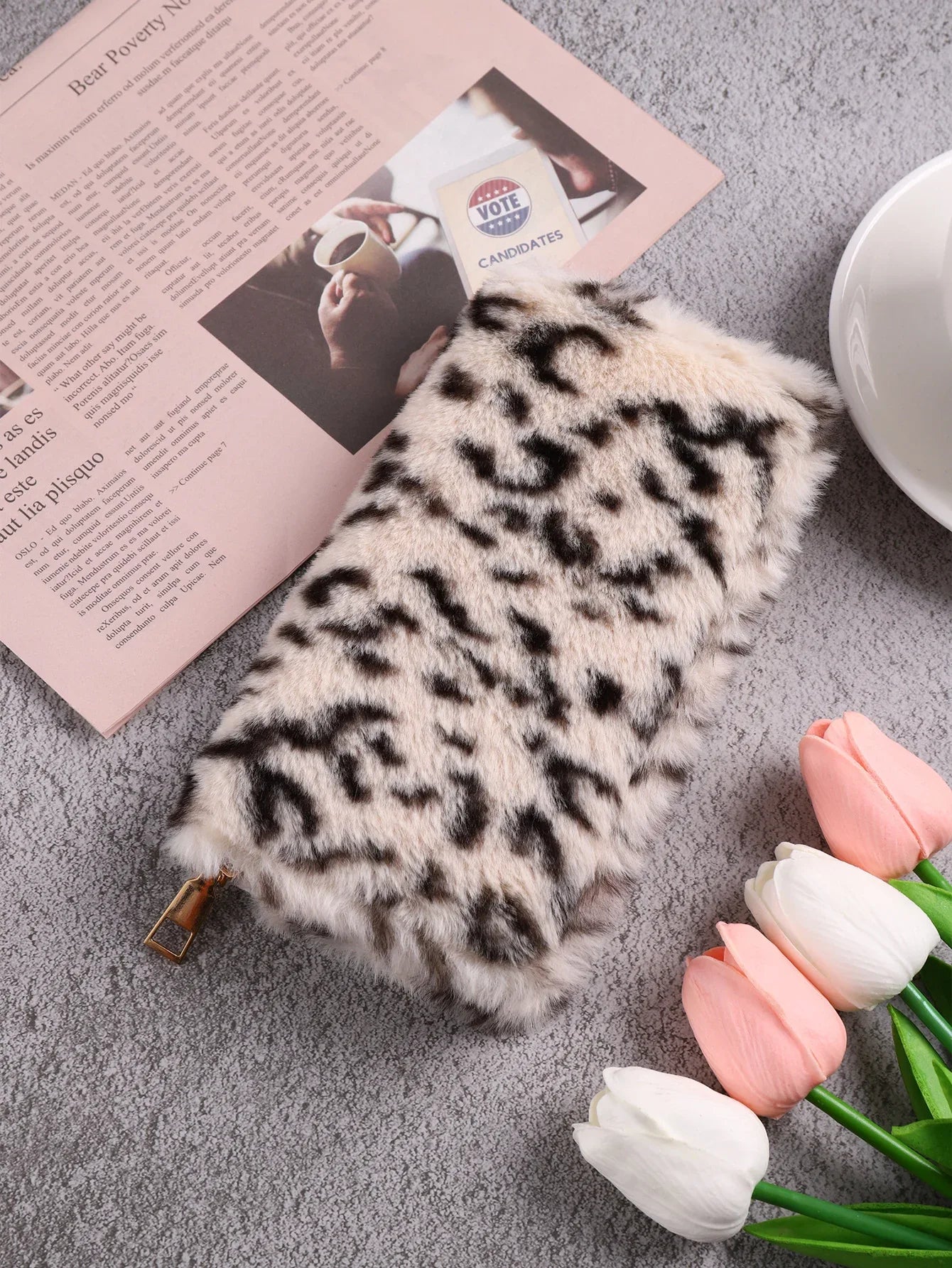Creative Plush Coin Purse Fashion Leopard Print - DanaFashionstore