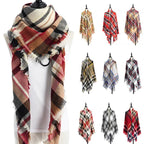 Women's Cashmere-like Plus-sized Double-sided Qicaigei Scarf Shawl - DanaFashionstore