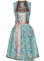 German Oktoberfest Costume Printed Lace Up Dress Maid