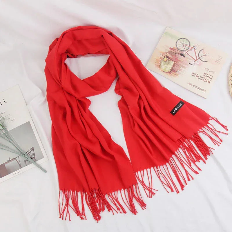 Fashion Cashmere Dual-use Shawl Warm Scarf - DanaFashionstore