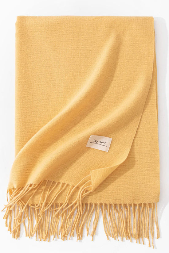 Pure Color Artificial Cashmere Scarf Women's Winter High-grade Shawl