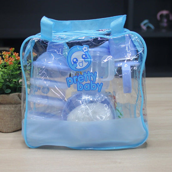 Baby And Toddler Products Milk Bottle Set 4-piece Set Of Maternal And Baby Products $21.08 Dana Fashion Color: Blue Baby & Mother Product information: Material: plastic Style: cartoon Suitable age: infants and children (1~3 years old, 80~100cm) Packing li