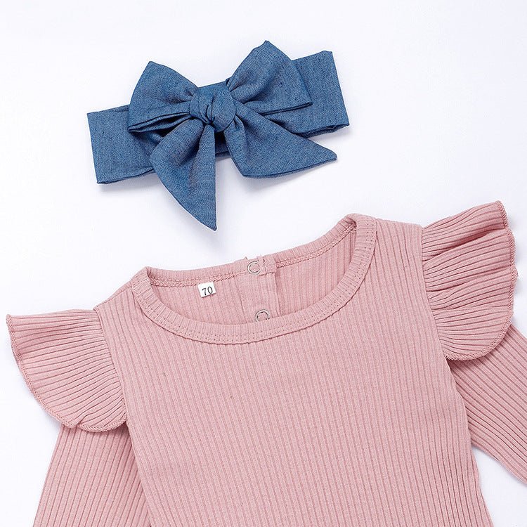 Baby bag hip one-piece suit $19.50 Dana Fashion Color: Pink Size: 100cm Baby Clothing Sleeve length: long sleeve Hooded or not: not hooded Main fabric composition: cotton Main fabric ingredient content: 95 (%) Security level: Class B Closed style: pullove