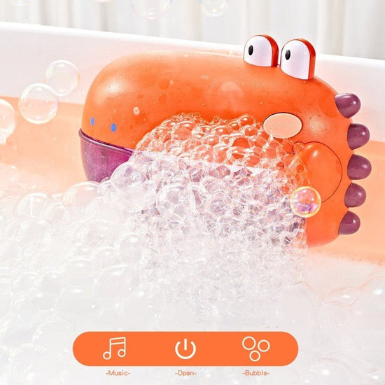 Baby Bath Toys Bubble Music Machine $26.56 Dana Fashion Color: Blue Shark Toys & Hobbies Overview: 1. Soothing Baby: The bubble making machine is fun to play and can soothe the baby. Allow them to enjoy the fun of bathing. You only need to add bath liquid