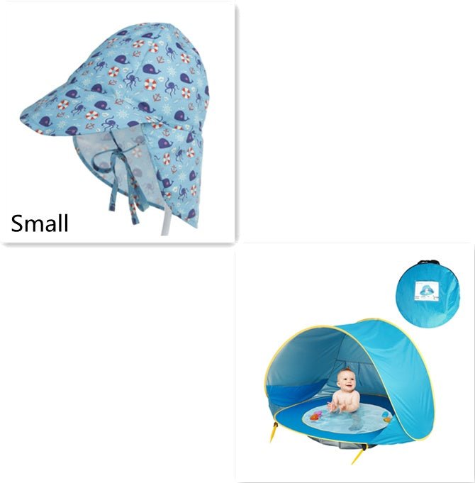 Baby Beach Tent Kids Outdoor Camping Easy Fold Up Waterproof Up Sun Awning Tent UV-protecting $61.02 Dana Fashion Color: Blue A Baby & Mother Overview: NEW Design Concept: Designed for children under 3 years of age, Can accommodate 1-3 people. At the bott