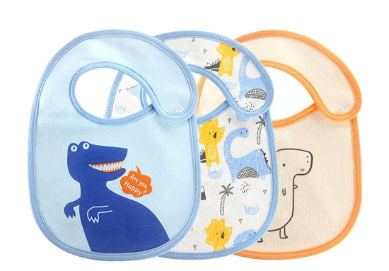 Baby Bibs, Babies Accessories $21.70 Dana Fashion Color: Blue dinosaur Child size: 15.5X20cm quantity: 3PCS Baby & Mother Product features: Applicable gender ： Both male and female pattern ： Animals, patterns, stripes, cartoons, avatars, letters, prints,