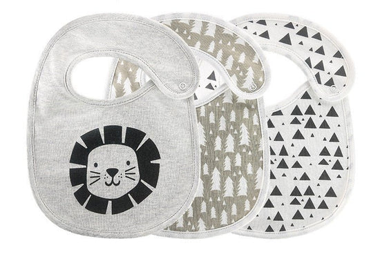 Baby Bibs, Babies Accessories $21.70 Dana Fashion Color: Triangle lion Child size: 15.5X20cm quantity: 3PCS Baby & Mother Product features: Applicable gender ： Both male and female pattern ： Animals, patterns, stripes, cartoons, avatars, letters, prints,