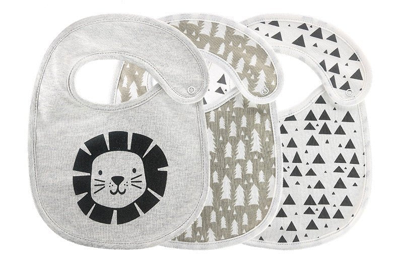 Baby Bibs, Babies Accessories $21.70 Dana Fashion Color: Triangle lion Child size: 15.5X20cm quantity: 3PCS Baby & Mother Product features: Applicable gender ： Both male and female pattern ： Animals, patterns, stripes, cartoons, avatars, letters, prints,