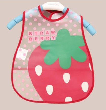 Baby Bibs EVA Waterproof Lunch Bibs $7.89 Dana Fashion style: Strawberry Baby Clothing ✬Unisex baby infant children cute bibs.Soft material, cute design, high water absorbency. ✬Protects baby’s clothes from getting wet or messed up without entirely coveri