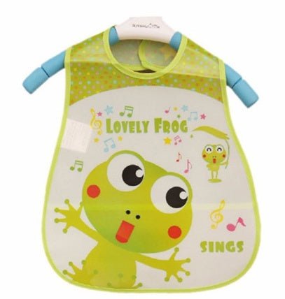 Baby Bibs EVA Waterproof Lunch Bibs $7.89 Dana Fashion style: Frog Baby Clothing ✬Unisex baby infant children cute bibs.Soft material, cute design, high water absorbency. ✬Protects baby’s clothes from getting wet or messed up without entirely covering her