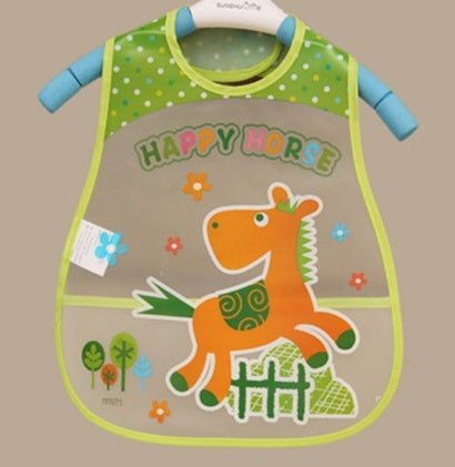 Baby Bibs EVA Waterproof Lunch Bibs $7.89 Dana Fashion style: Horse Baby Clothing ✬Unisex baby infant children cute bibs.Soft material, cute design, high water absorbency. ✬Protects baby’s clothes from getting wet or messed up without entirely covering he