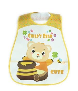 Baby Bibs EVA Waterproof Lunch Bibs $7.89 Dana Fashion style: Bear Baby Clothing ✬Unisex baby infant children cute bibs.Soft material, cute design, high water absorbency. ✬Protects baby’s clothes from getting wet or messed up without entirely covering her