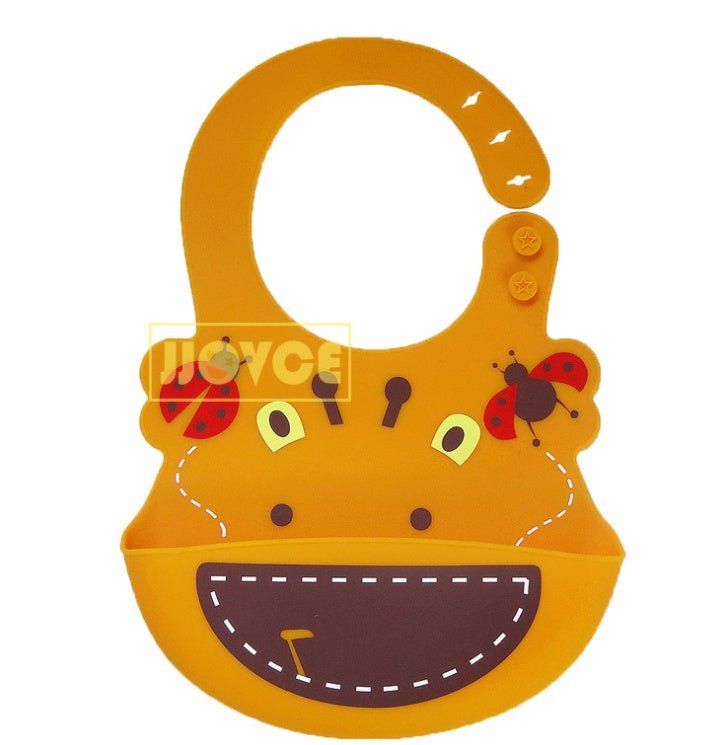 Baby Bibs Waterproof Silicone Feeding Bibs $22.73 Dana Fashion Color: 11 Baby Clothing Overview The baby bucket bib is made from FDA-approved, food-grade silicone with a deep pocket to catch food and drink spills. Eco-chic fashion: Independent artist's de