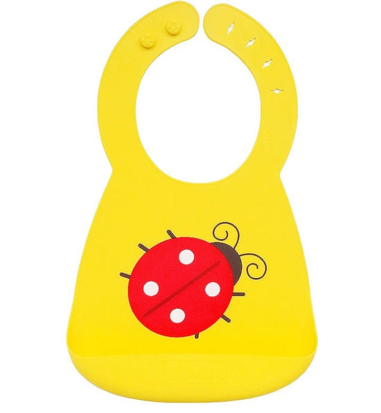 Baby Bibs Waterproof Silicone Feeding Bibs $22.73 Dana Fashion Color: 12 Baby Clothing Overview The baby bucket bib is made from FDA-approved, food-grade silicone with a deep pocket to catch food and drink spills. Eco-chic fashion: Independent artist's de