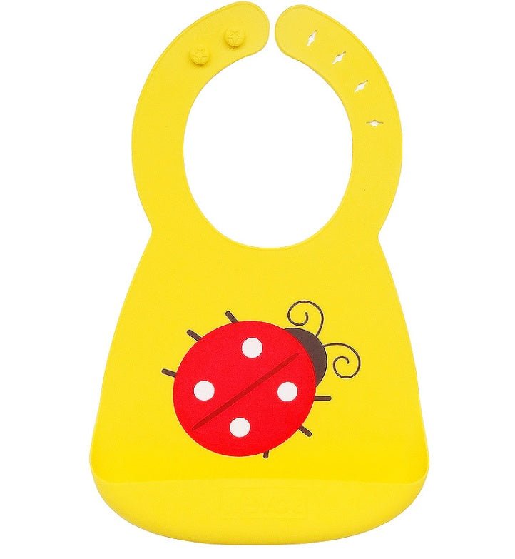 Baby Bibs Waterproof Silicone Feeding Bibs $22.73 Dana Fashion Color: 12 Baby Clothing Overview The baby bucket bib is made from FDA-approved, food-grade silicone with a deep pocket to catch food and drink spills. Eco-chic fashion: Independent artist's de